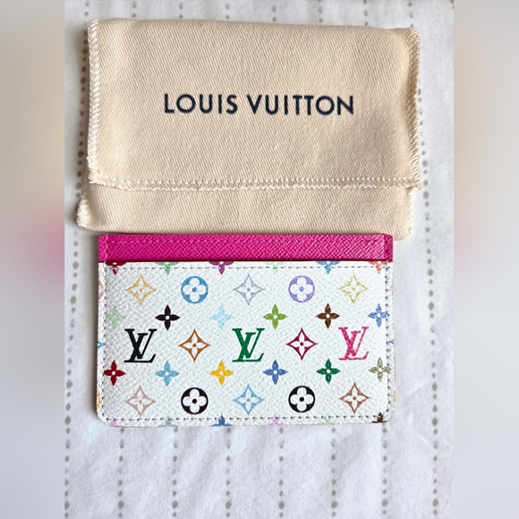 Louis Vuitton x Murakami Multicolor Card Holder – Kawaii Pink, Rare & Retired - Picture 10 of 11